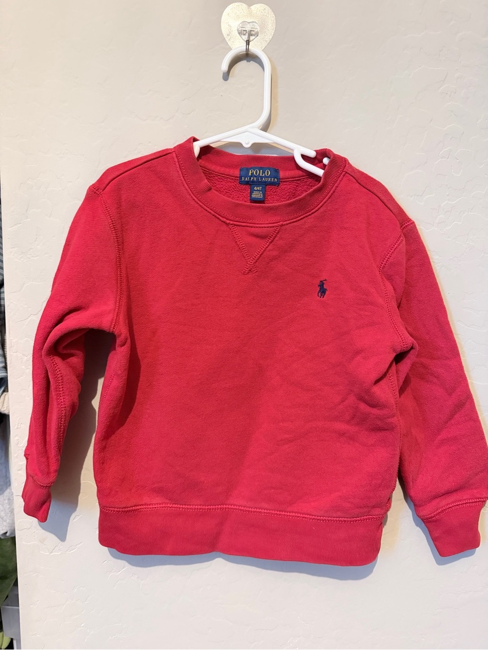 Polo by Ralph Lauren Kids Red Crewneck Sweatshirt size 4t